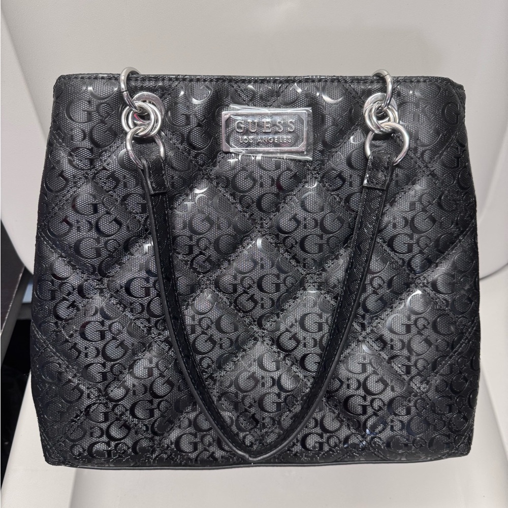 Guess Black Monogram Tote Bag - Picture 17 of 17